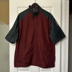 Nike Storm Fit Dri Fit Short Sleeve Windbreaker Size Large Just Do It